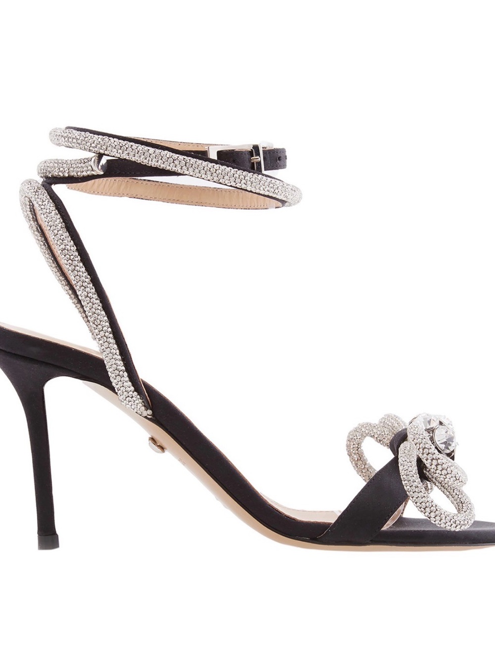 MACH MACH Black Crystal Bow Embellished Heels 37.5